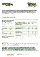 Transport Zone Report – March 2012